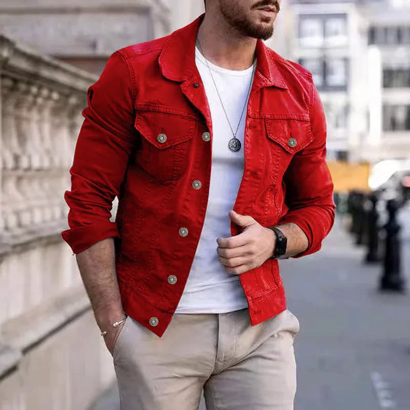 Hip-hop Jaquetas Jeans Masculinas Streetwear Algodão Casual Clássico Slim Jeans Casaco Masculino Roupas de Marca Cowboy
