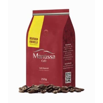 Café em Grãos Mantissa Bourbon Amarelo  250g Torra média BSCA 84 Pontos