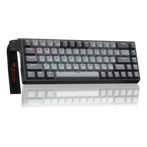 AULA Win 68HE Pro C Fio Preto Eixo Magnético Teclado Mecânico Personalização DIY Fps Gaming RGB