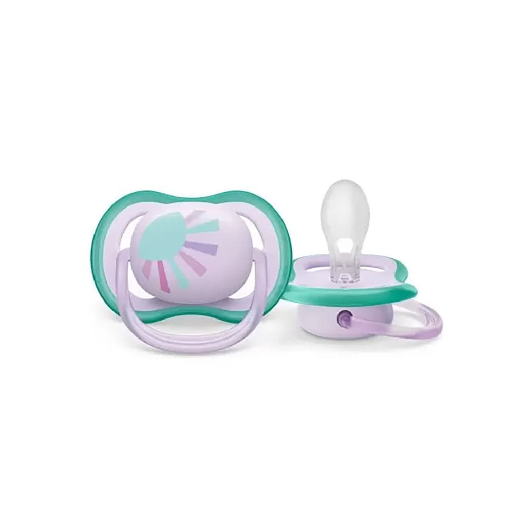 Chupeta Ultra Air 0-6m Menina Philips Avent Rosa 0%BPA Sol