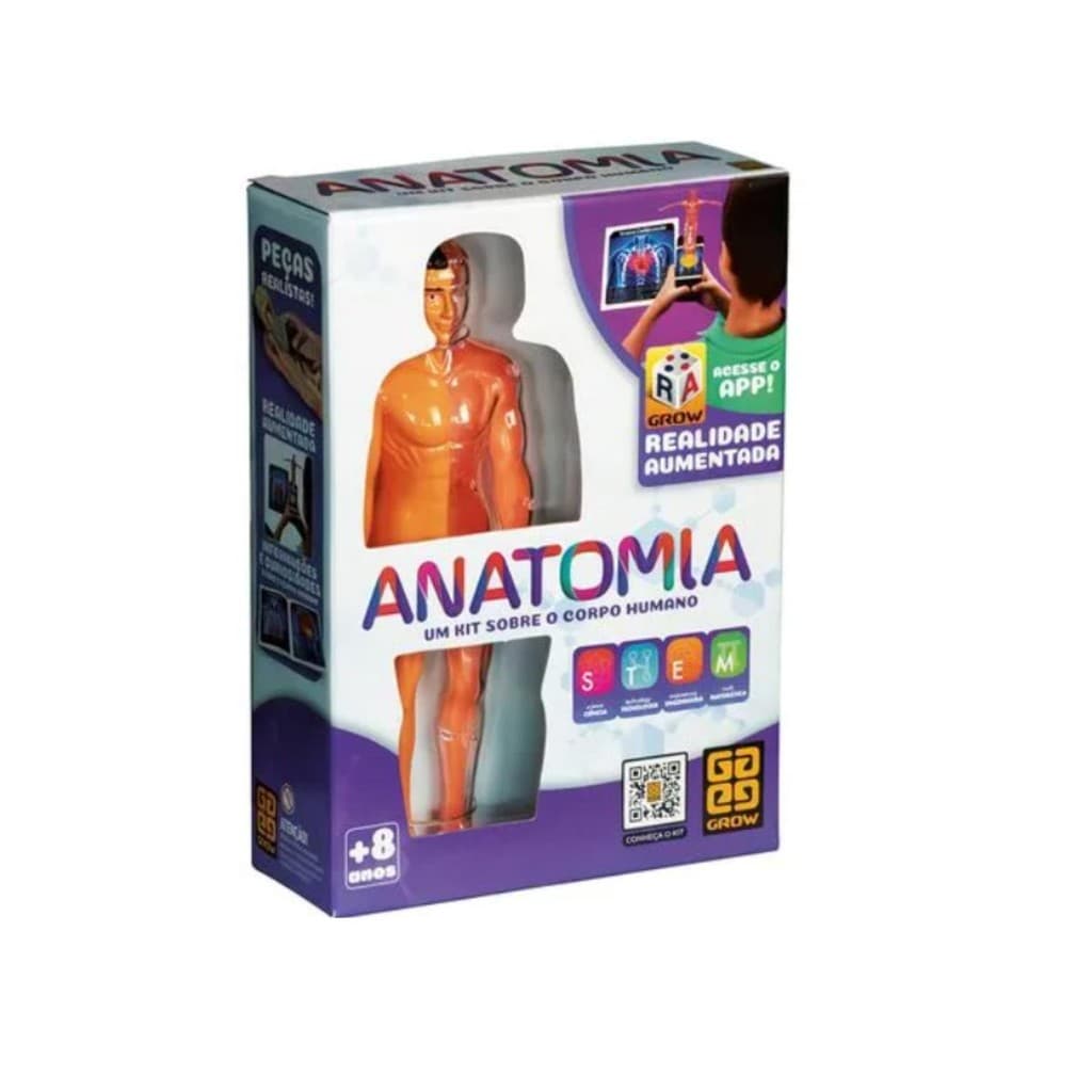 Brinquedo Jogo Brinquedo Educativo Anatomia Corpo Humano Grow