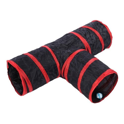 Brinquedo para gatos Brinquedo interativo Pet Túnel de gatos Túnel 3 saídas em T ou Y
