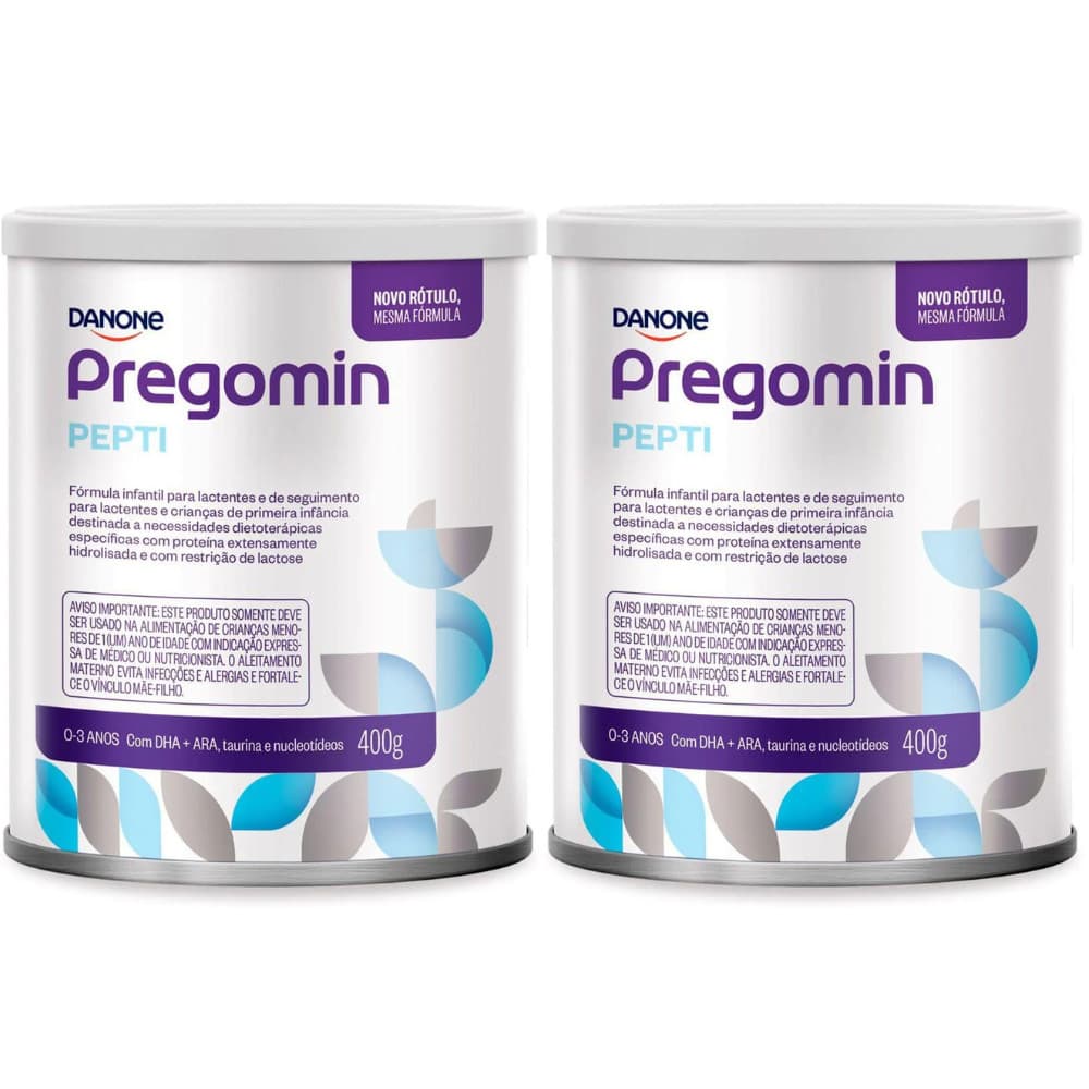 Kit C/ 2un Fórmula Infantil Pregomin Pepti 400g - 0 A 3 Anos