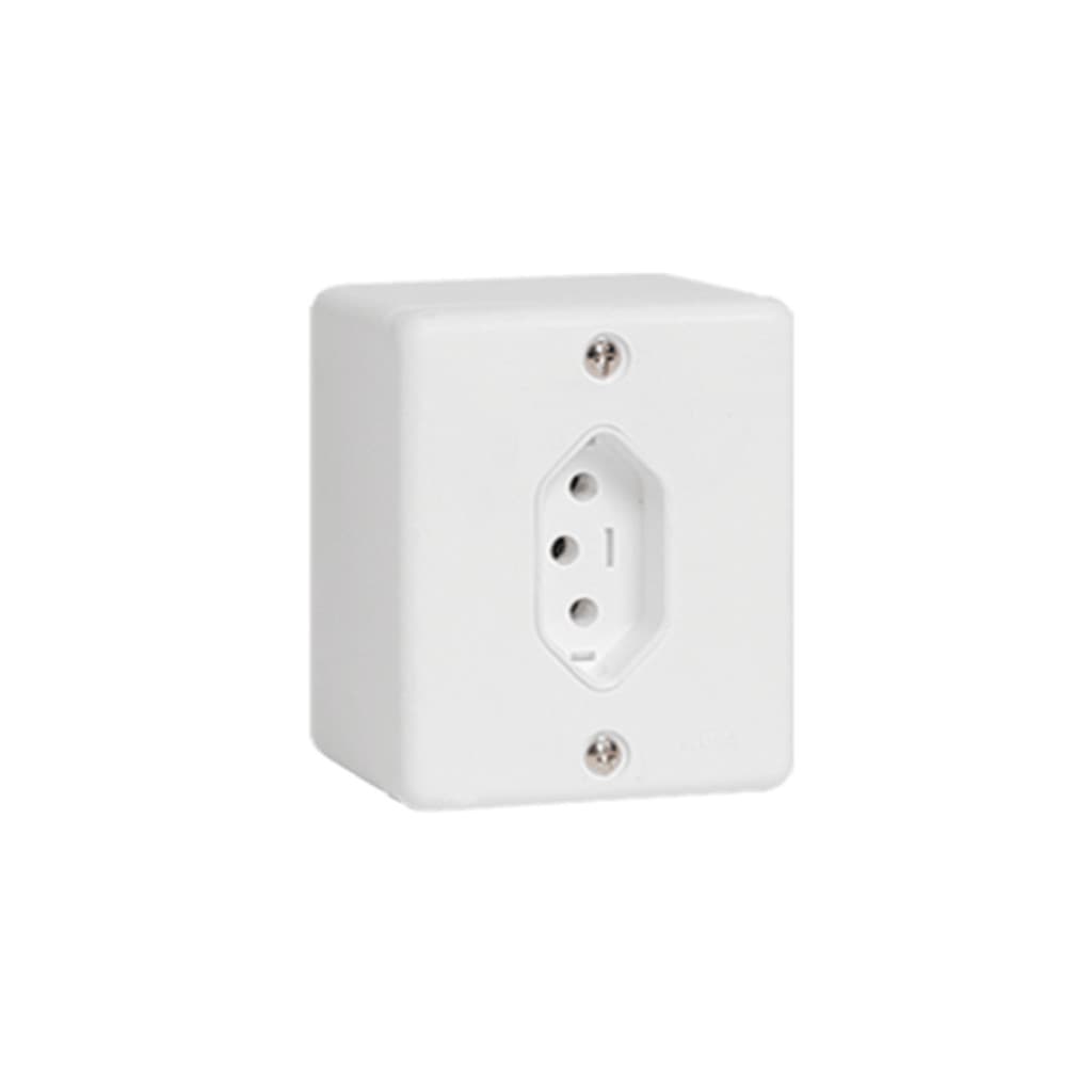 Tomada Sobrepor Com Caixa 2P+T 250V 10A 4X2 63141 ILUMI