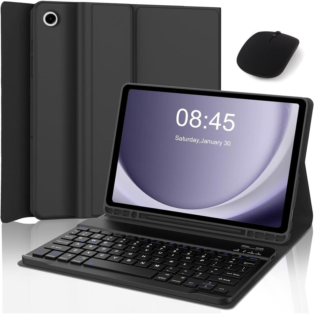 Capa De Suporte Para Samsung Tab S10FE/S10 Lite/A9+/S10FE+ Com Teclado Magnético Removível Bluetooth ABNT2 E Mouse