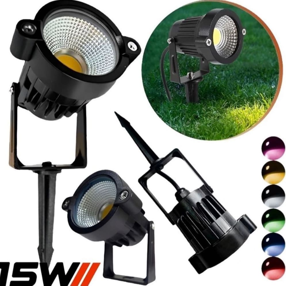 25x Espeto Led 15w Luminaria Jardim Luminaria
