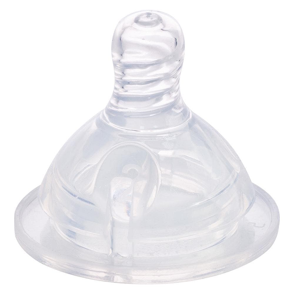 Kit 2 unidades Bicos Anticólica Mamadeira Padrão  M Conforto Bebê Plasútil