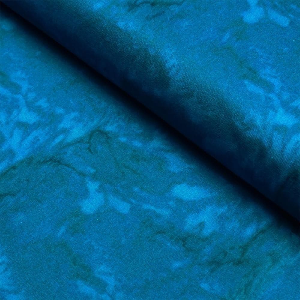 Tecido Estampado para Patchwork - Marmorizada :  Textura Azul Mar (0,40x1,50)