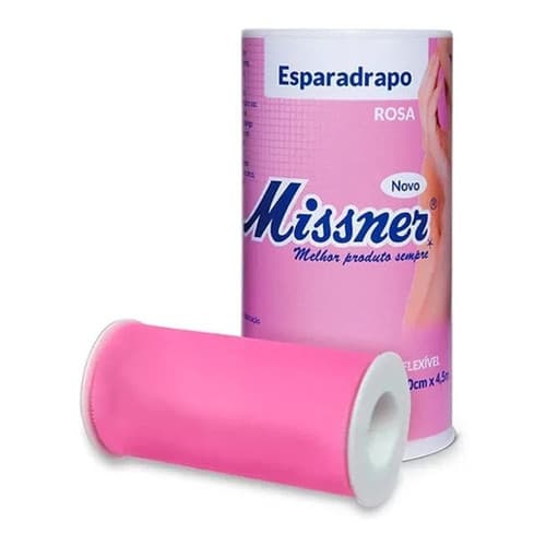 Kit C/ 10 kit Esparadrapo Impermeavel Rosa 10cm X 4,5m Missner