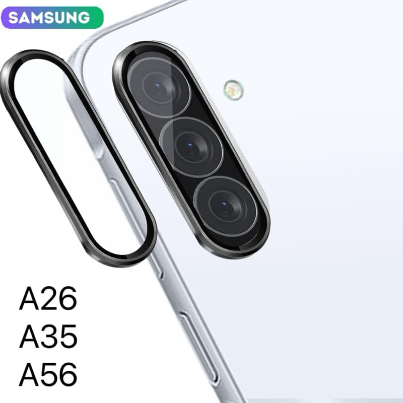 Kit Película Protetora de Lentes de câmera de metal para samsung A26 A36 A56