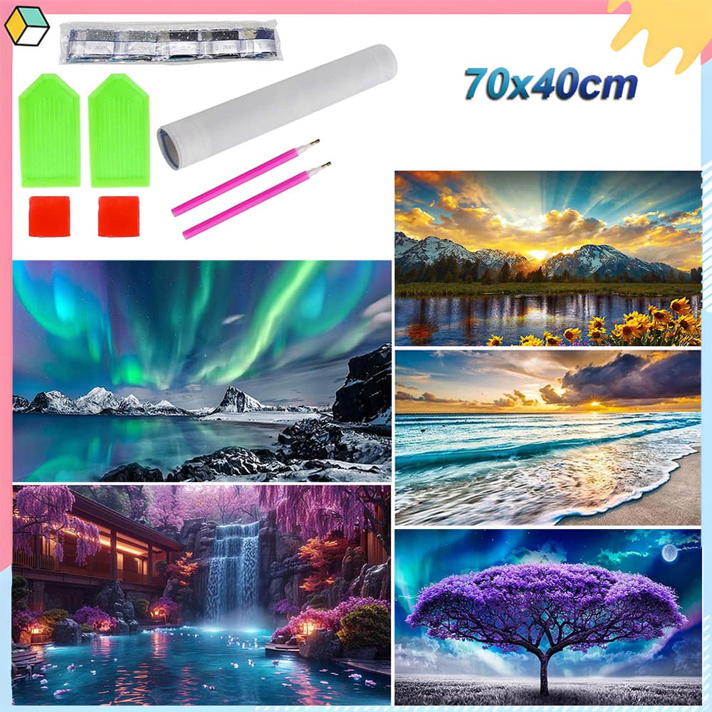 5d diamante arte pintura DIY conjunto completo diamante cristal strass artesanato 70x40cm pintura