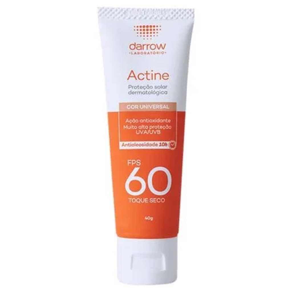 Protetor Solar Darrow Actine FPS 60 Com Cor U