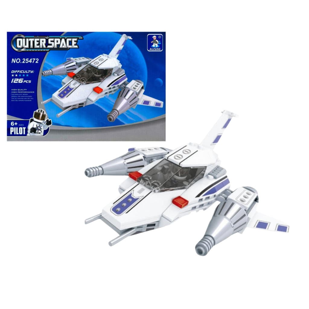 Bloco para Montar tipo LEGO Ausini Outer Space - Kit 126 Peças