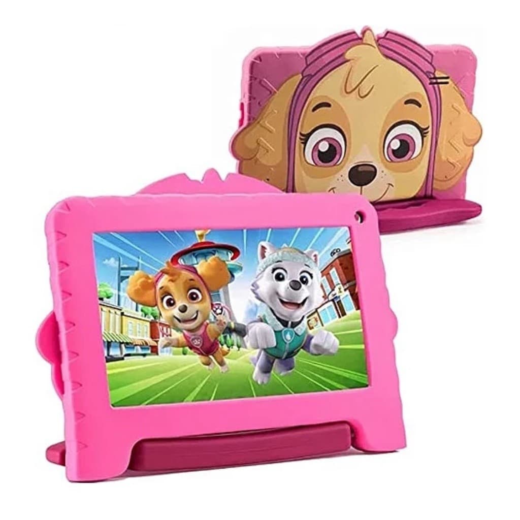 Tablet Infantil Patrulha Canina Skye 64GB 4GB Ram Wi-fi Android 13 Com Controle Parental