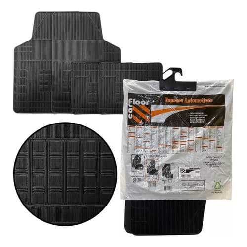 JOGO DE TAPETE BBORRACHA AUTOMOTIVO 4 PECAS - CARFLOOR