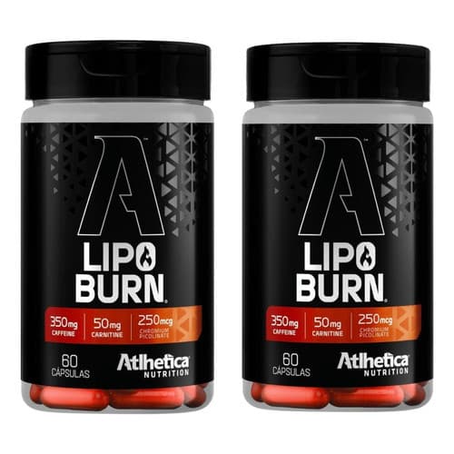 Kit 2 Lipo Brum 60 Capsulas Atlhetica Nutrition Termogenico