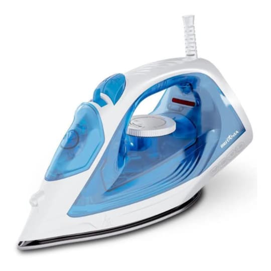 Ferro De Passar A Vapor Britania Base Carbon Antiaredente Blue Luxx 220V
