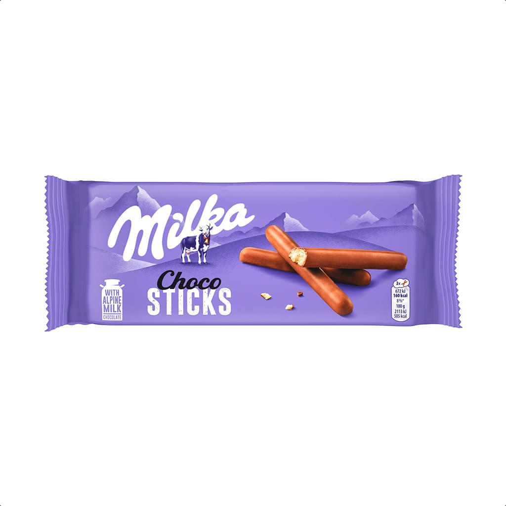 MILKA LILA STICKS 112G