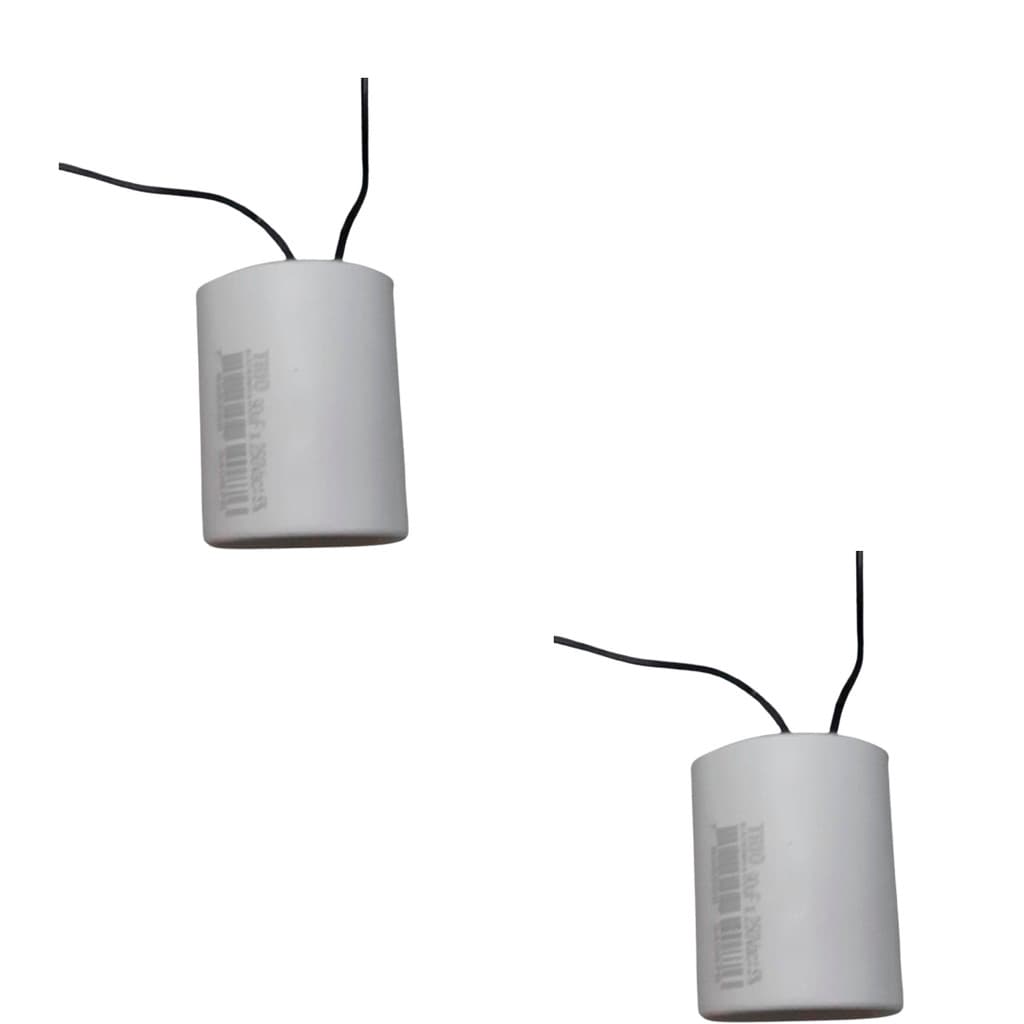 KIT 2 CAPACITOR 90X250V 2 FIOS METALIZADO TRI