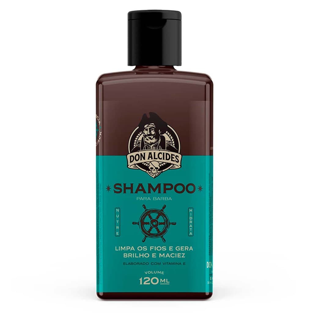 Shampoo Para Barba Hidratante Calico Jack 120ml Don Alcides