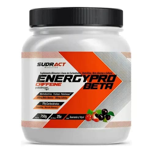 Pré Treino Energy Pro Beta Alanina 750g Sudract-Catalogo
