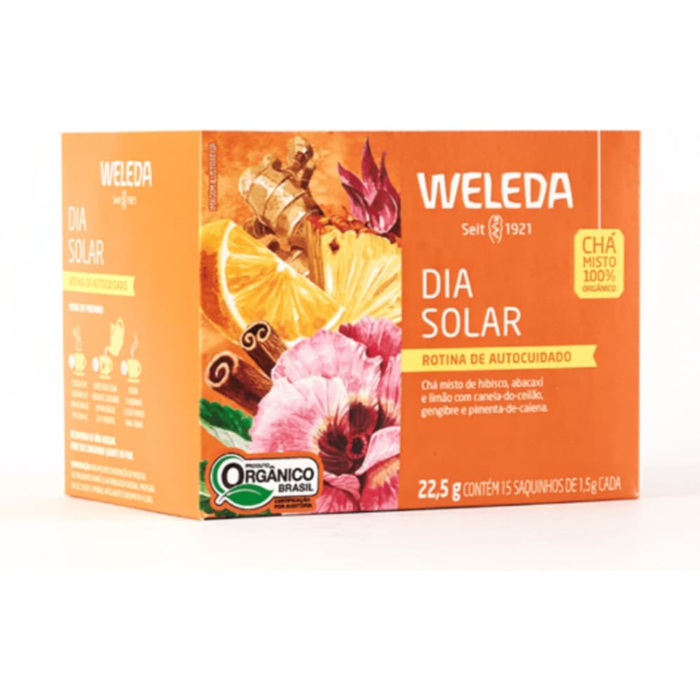 Chá Funcional Dia Solar Orgânico 15 Sachês Weleda