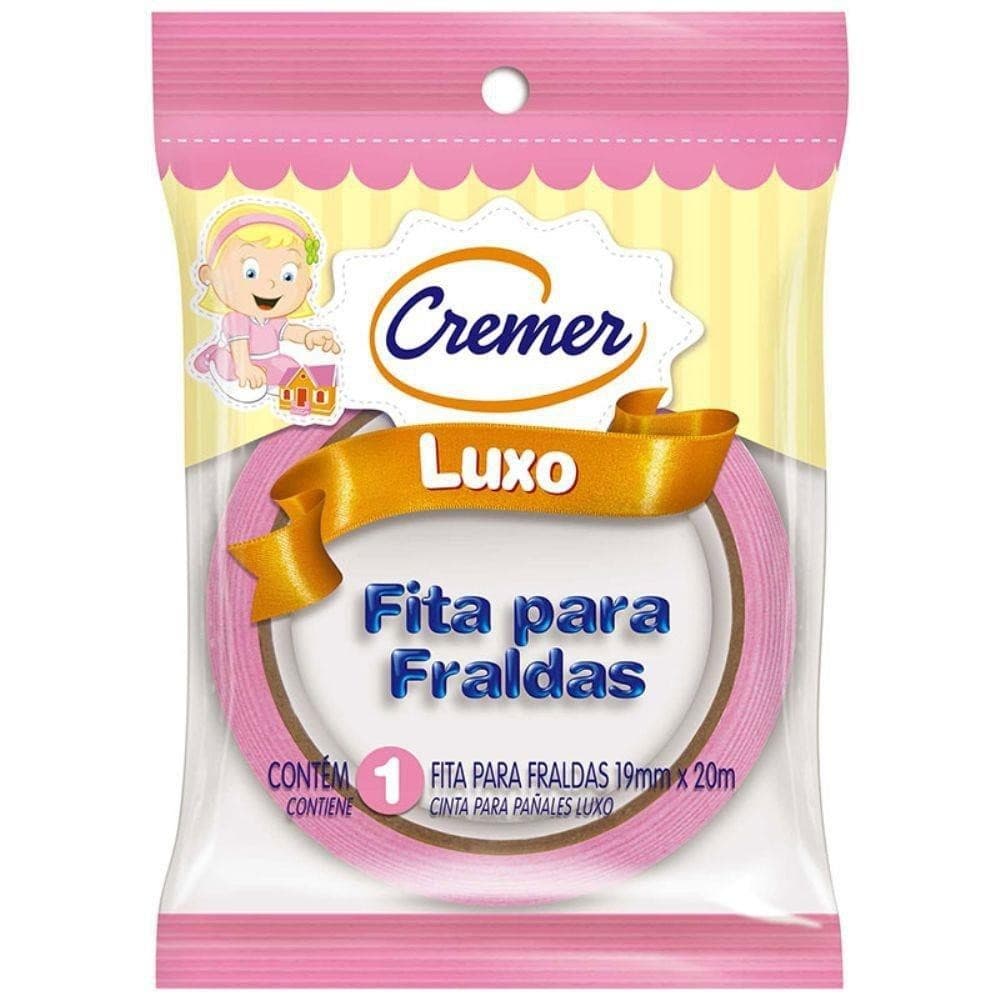 FITA CREPE CREMER LUXO ROSA 19MM X 20M
