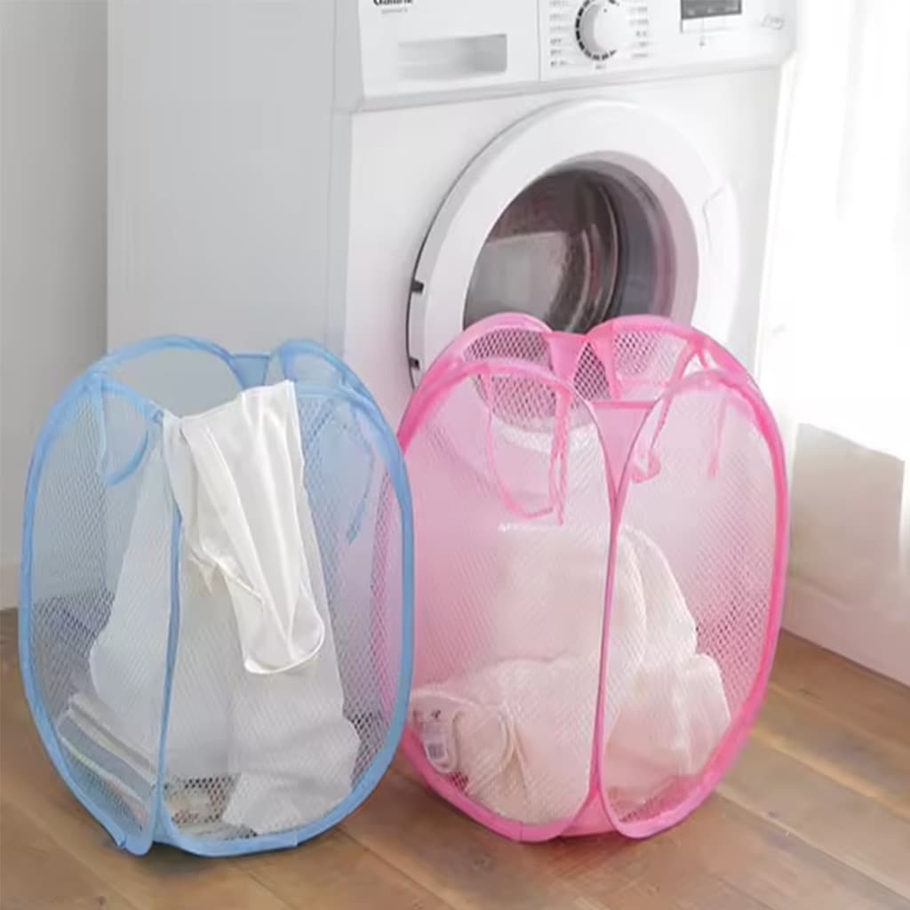 Cesto Multiuso Flexivel Dobravel Grande Roupa Suja Brinquedo Banheiro Prático Fácil