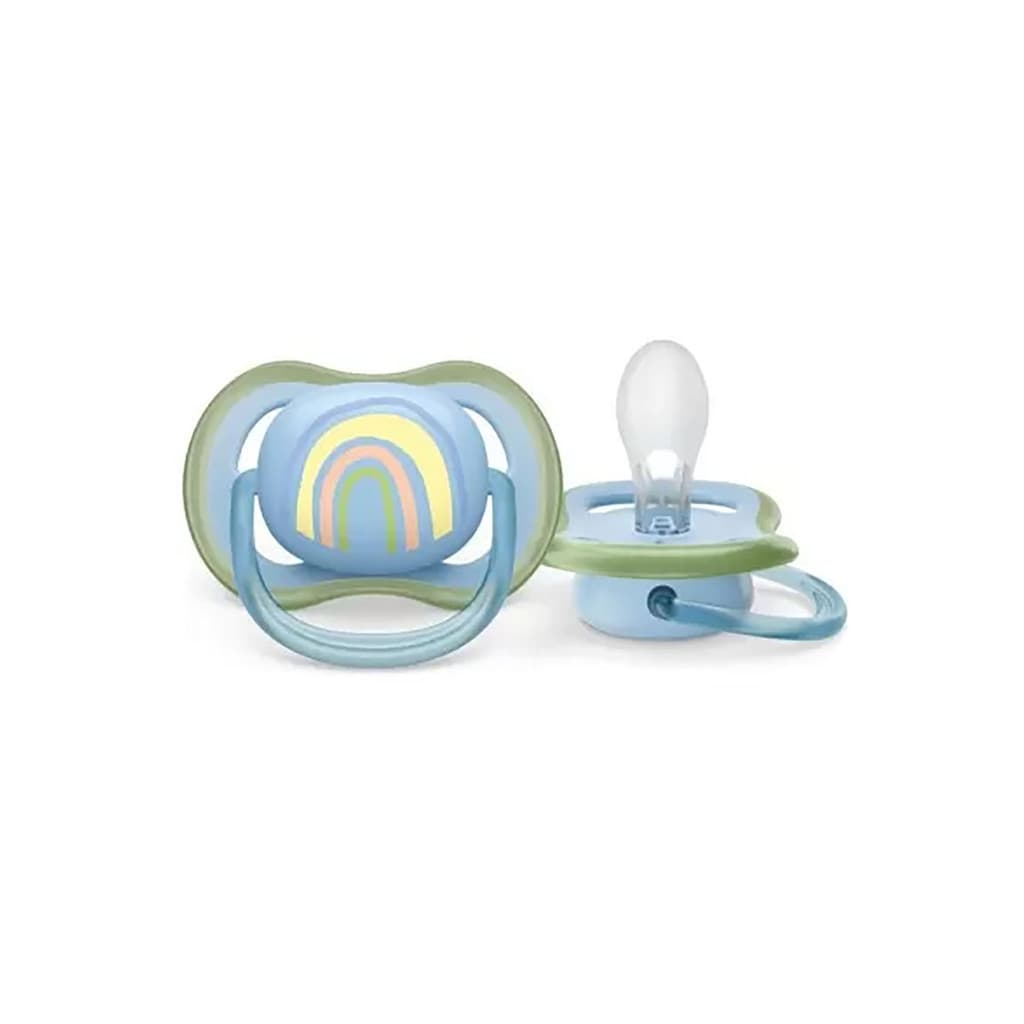 Chupeta Ultra Air 0-6m Menino Philips Avent Arco-ìris Bebê