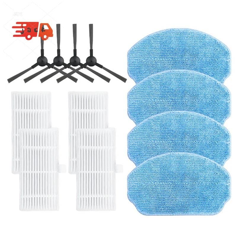 Para Vcr04W Escova Lateral Filtro Hepa Panos Mop Pano Robô Aspirador Acessórios