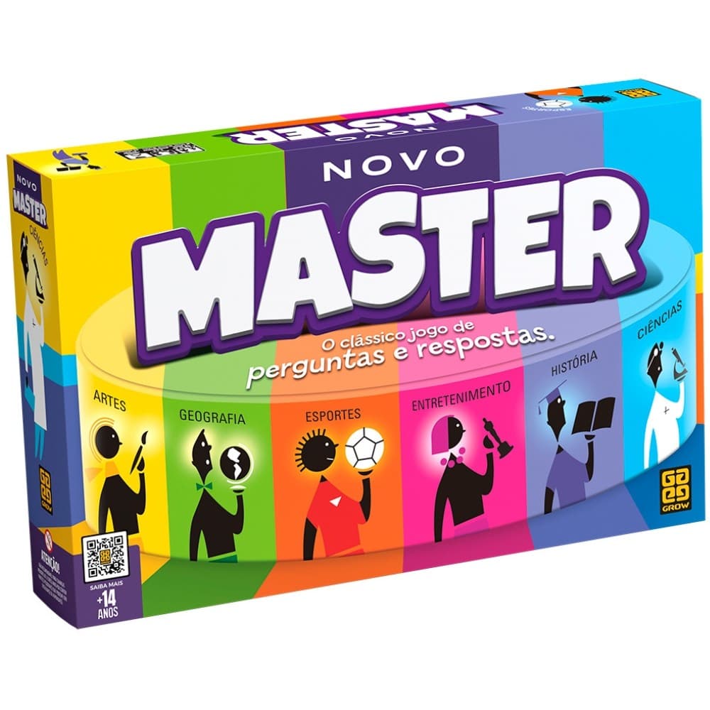 JOGO DE TABULEIRO MASTER GROW PERGUNTAS RESPOSTAS BRINQUEDO FAMÍLIA DIVERSÃO CARTAS APOSTA PERFIL