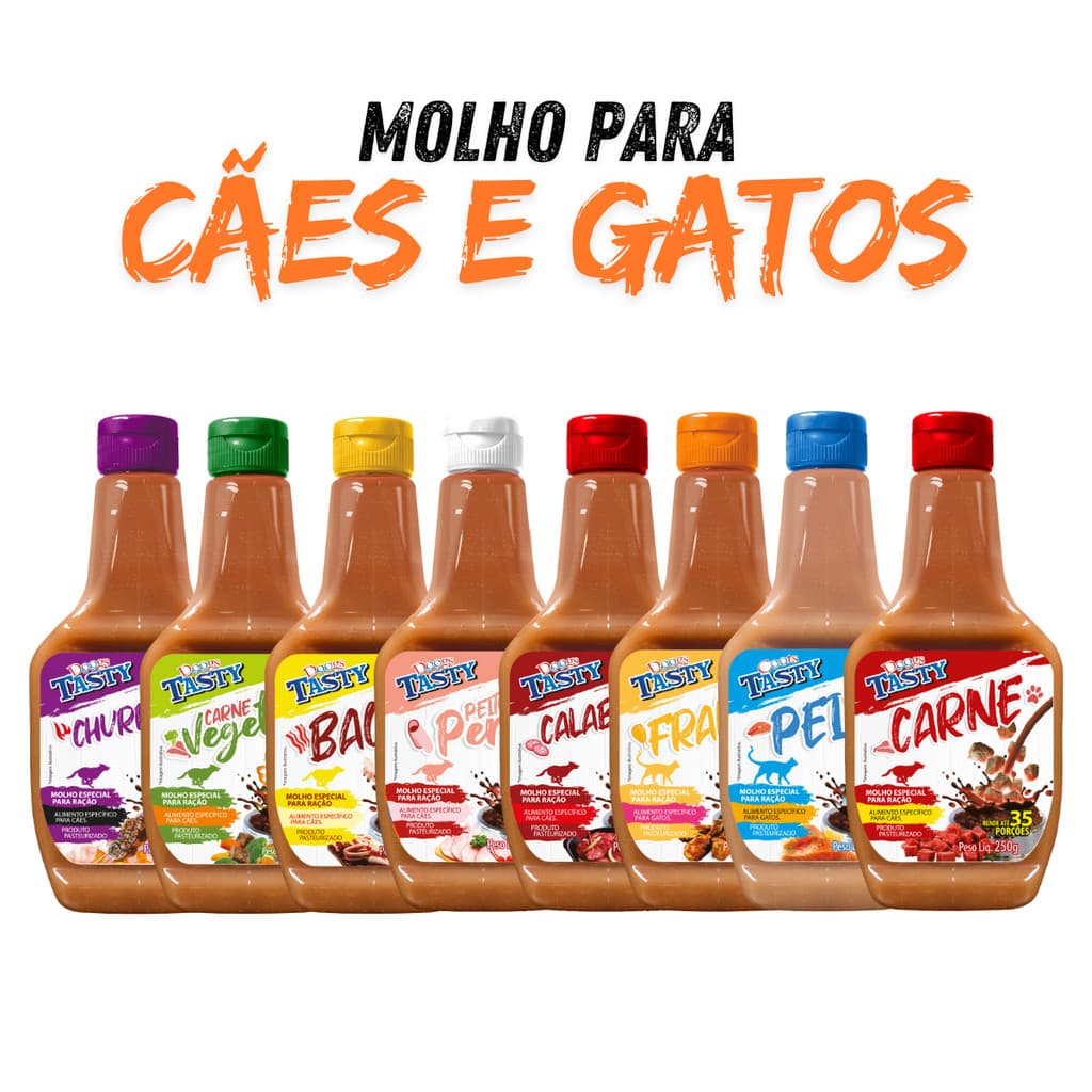 Molho Especial Para Ração Cachorro Cães Gatos Cremoso iPet Tasty 250g