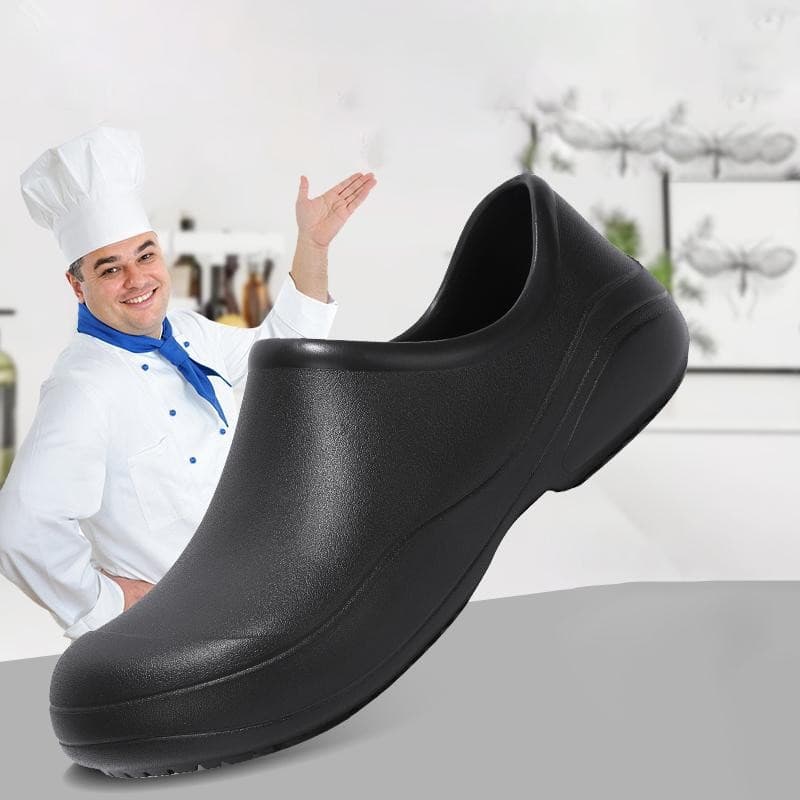Babuche Cozinheira Profissional Hospitalar Fechado Cozinheiro Uniforme EPI Sapato Confortável