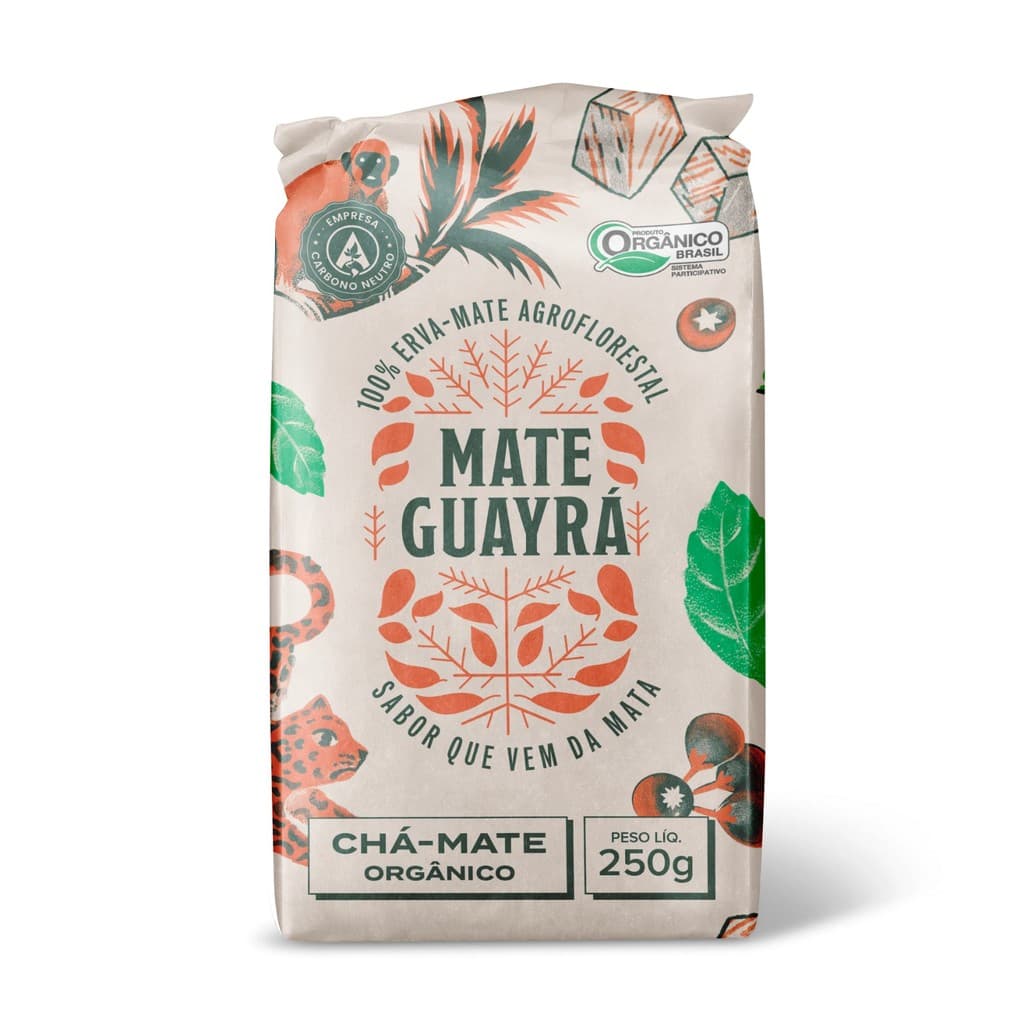 Chá Mate Guayrá Orgânico Tostado Agroflorestal 250 G