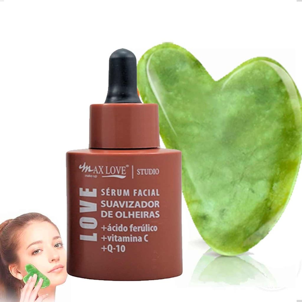 Sérum Facial Olheiras + Gua Sha Medicina Chinesa Anti Idade Anti Rugas Skin Care