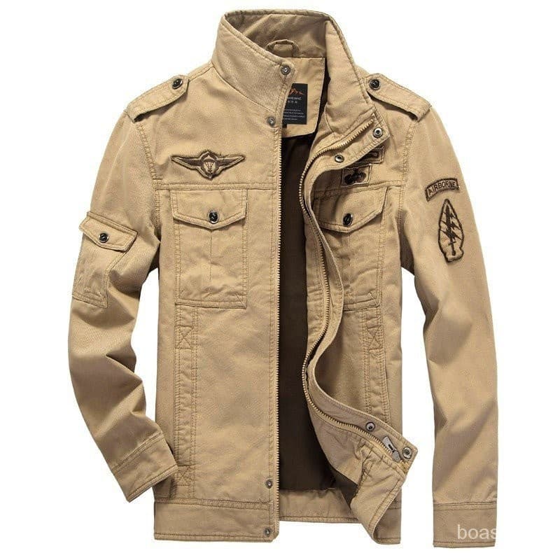 Novas Roupas Masculinas 2025 Piloto Militar dos Homens Jaqueta Uniforme de Algodão Masculino