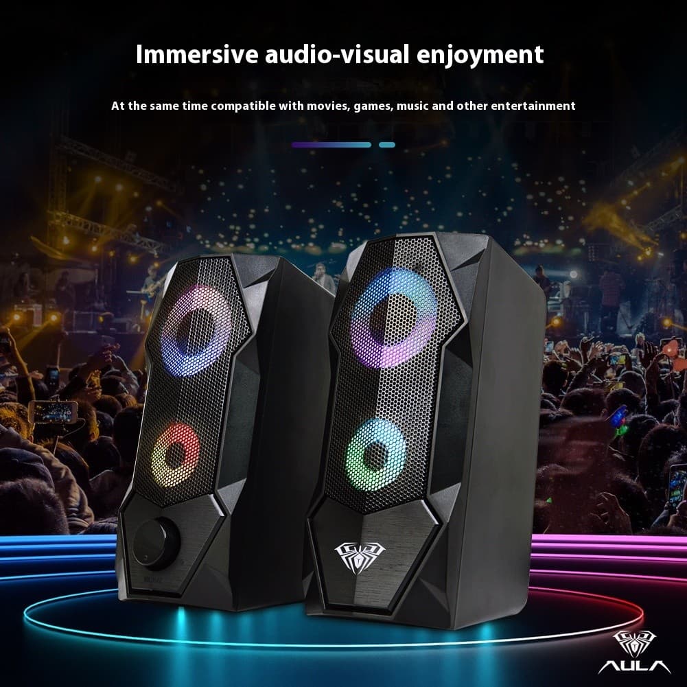 Tarântula N-301 Computador Desktop Speaker Jogo Alto-falante Luminoso Desktop Notebook Subwoofer
