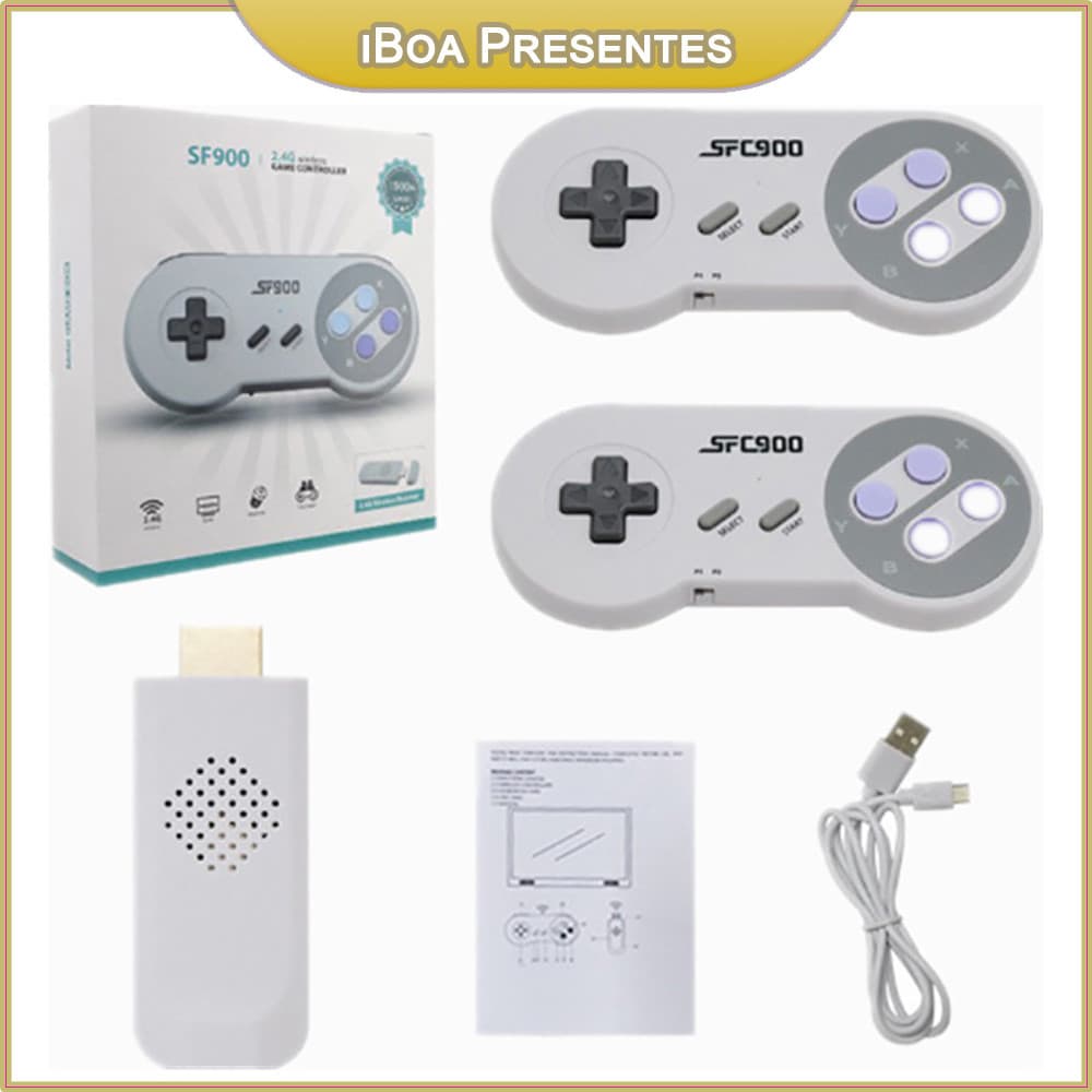 Super Nintendo 2 Controle Sem Fio Vídeo Game +5000 Jogo Hdmi