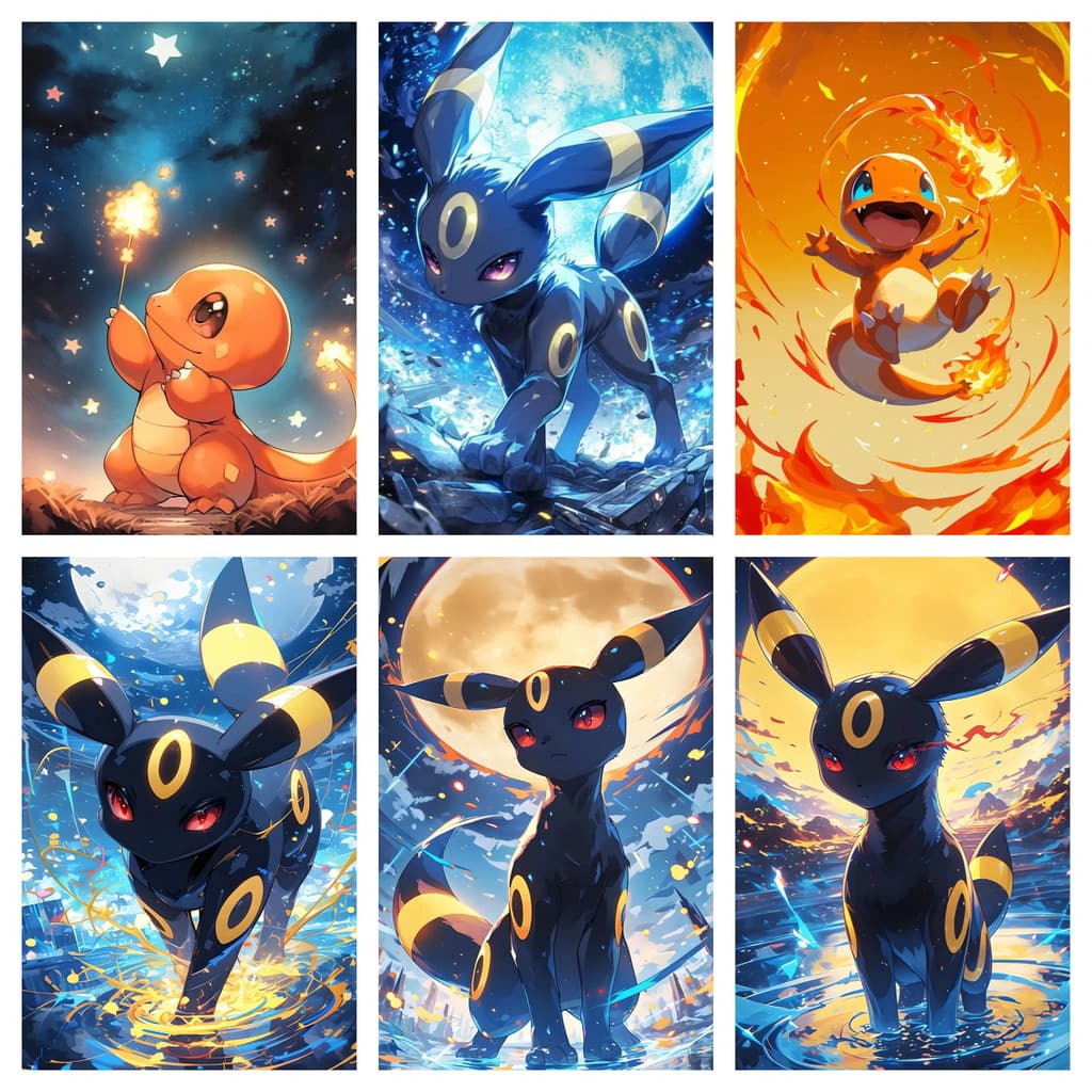 [PC] Pokémon Charmander 5d Pintura Diamante Cheio De Pasta Para Sala De Estardiamante Ponto Cruz Quarto Jantar Bordado D