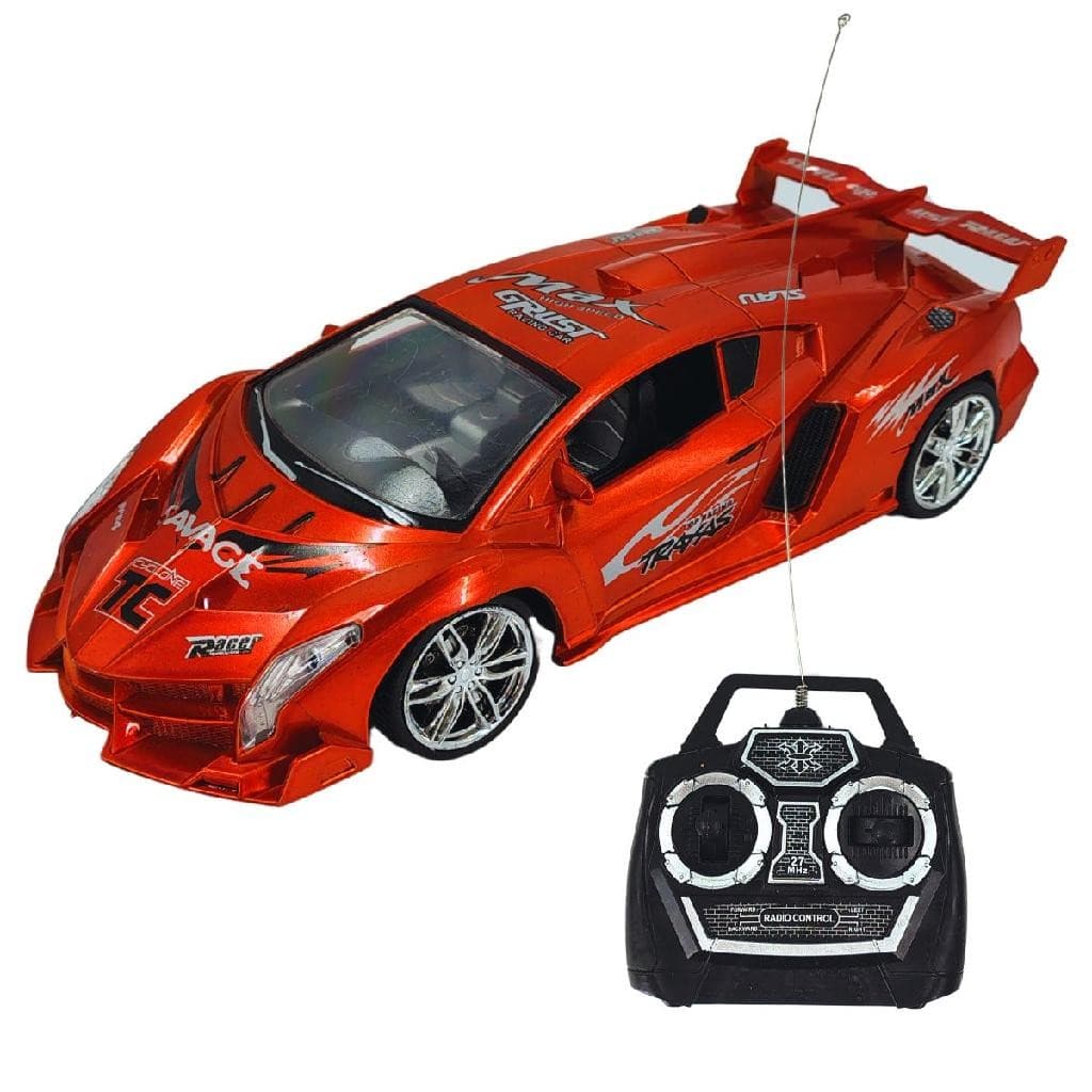 Carrinho de Corrida Pica Pau com Controle Remoto e Acabamento Brilhante