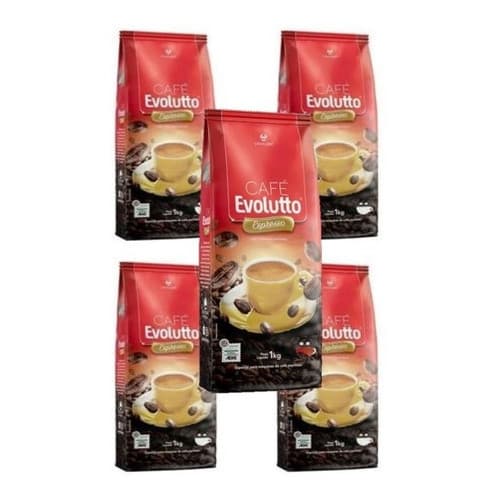 Café Espresso Evolutto Torrado Em Grão Kit 5kg Cooxupé