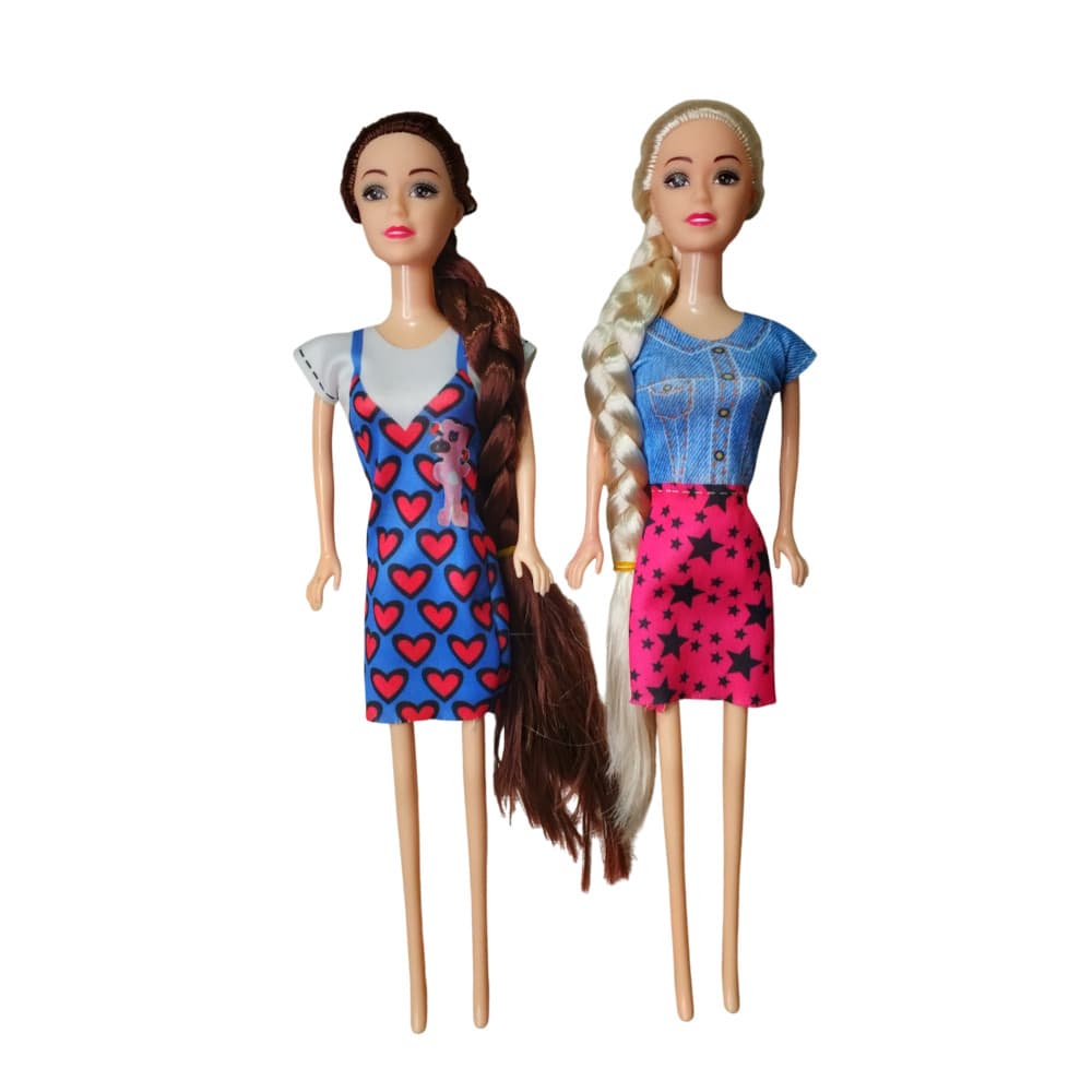 Kit 2 Bonecas Articuladas Bella 28cm Roupas Sortidas Coleção