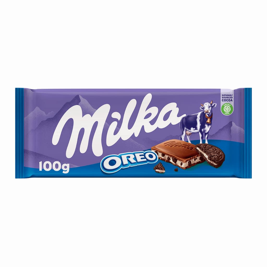 Chocolate Milka Oreo 100g Importado ao Leite Crocante