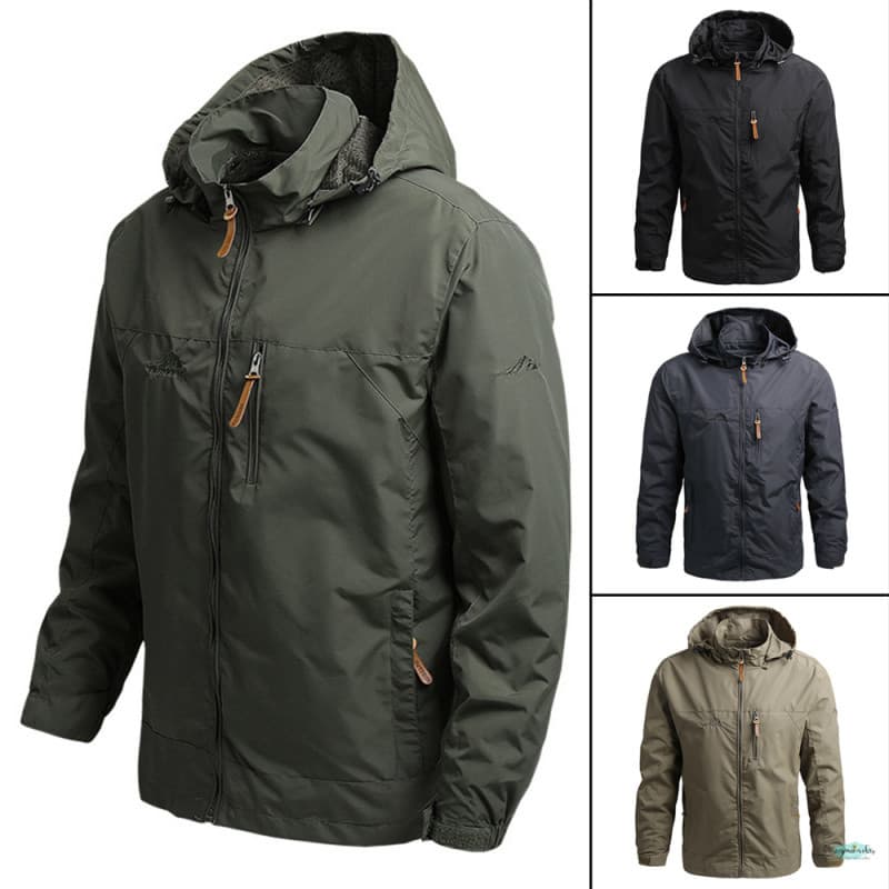 Impermeável Quente Impermeável Casaco Com Capuz Para Homens Pesca Caminhadas Outerwear Rain Coats & Anoraks Pure Color D