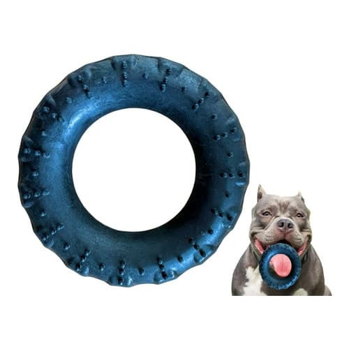 Brinquedo pet Brinquedo interativo cachorros cães Pequeno Médio e Grande porte Pneu Duro Médio 13cm