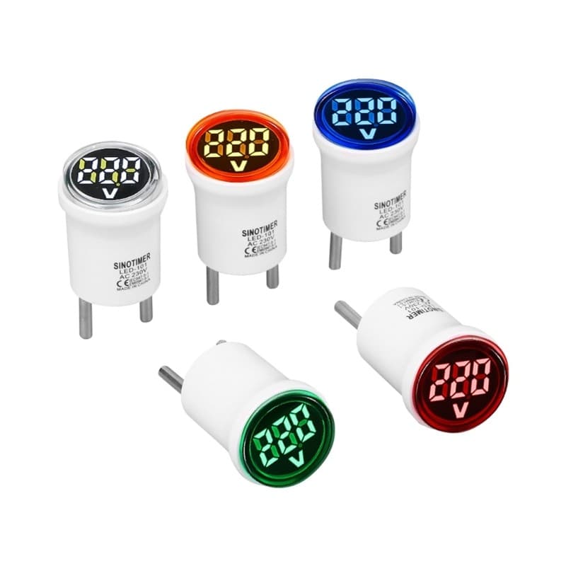 Li * Moniamento Energia Elétrica Voltímetro Dital Display Medor Tensão Portátil Indica Plugue Tipo