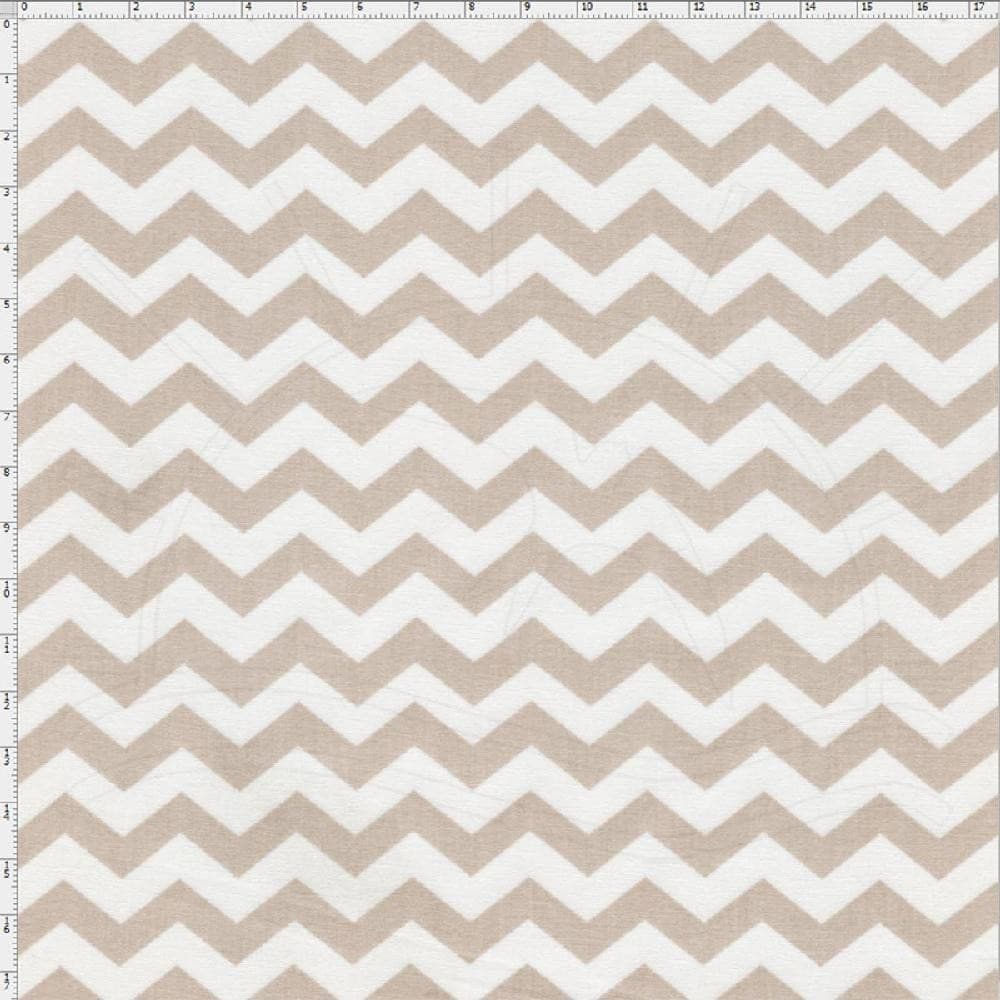 Tecido Estampado para Patchwork - Chevron Tom Tom Bege Cor 03 (0,50x1,40)