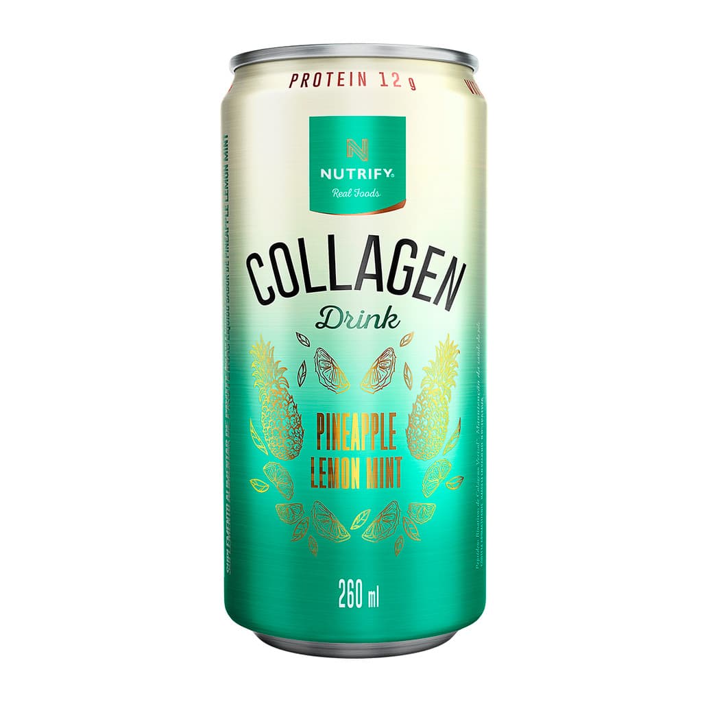 Collagen Drink Abacaxi com Hortelã e Limão Nutrify 260ml