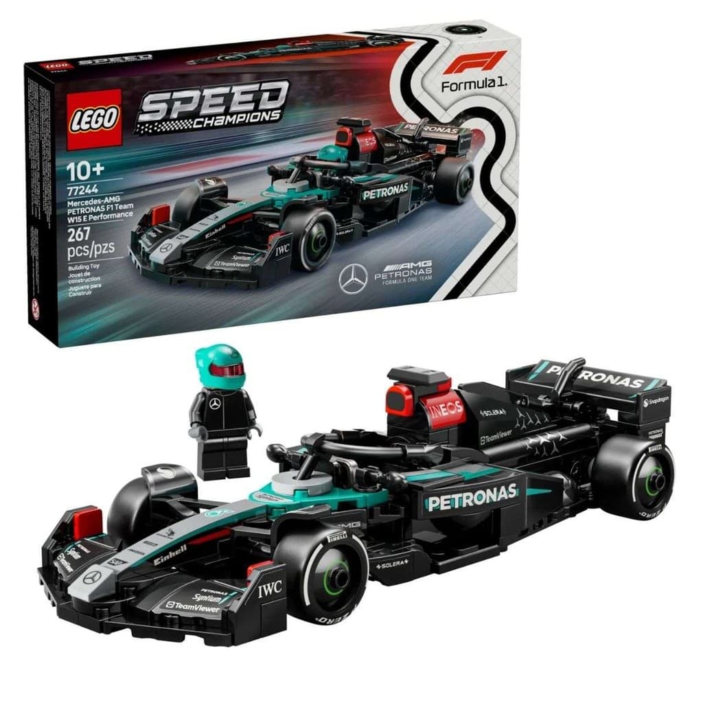 Lego Mercedes-AMG F1 W15 Speed Champions 77244 Blocos De Montar Construção 267 Peças