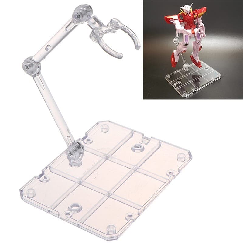Suporte Action Figure Base Expositor para Bonecos de Material em Acrilico Articulada